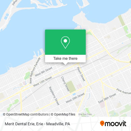 Merit Dental Erie map