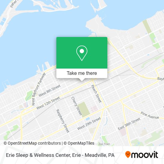 Mapa de Erie Sleep & Wellness Center