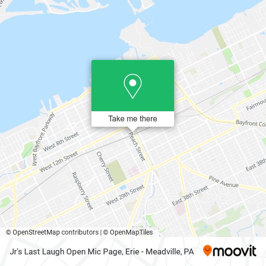 Jr's Last Laugh Open Mic Page map