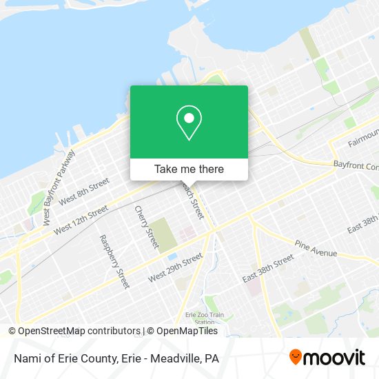 Nami of Erie County map