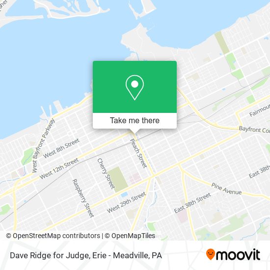 Dave Ridge for Judge map