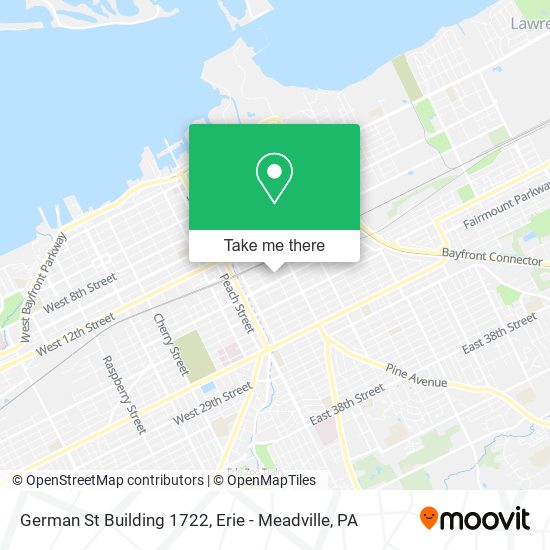German St Building 1722 map
