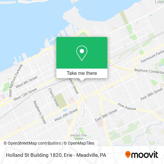 Holland St Building 1820 map