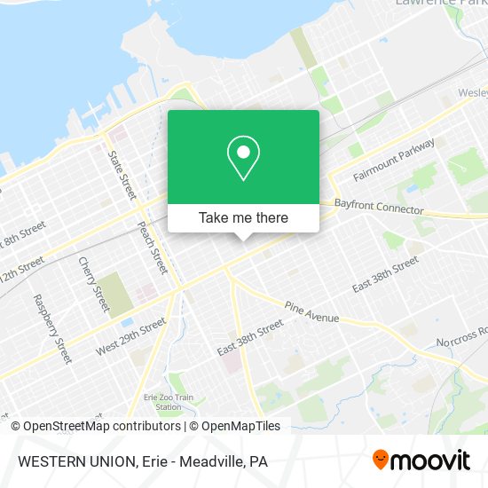 WESTERN UNION map