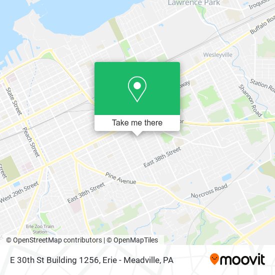 Mapa de E 30th St Building 1256