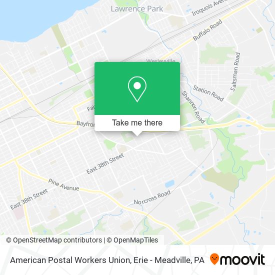 Mapa de American Postal Workers Union