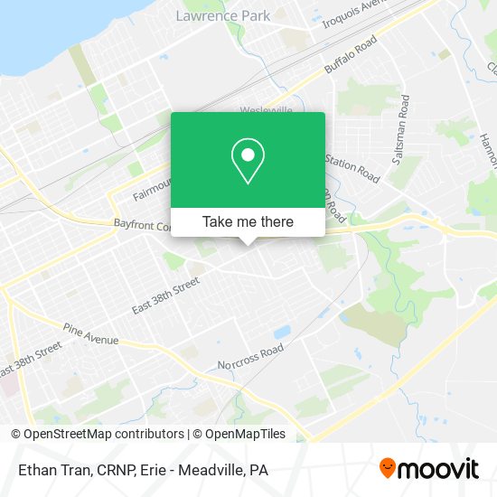 Ethan Tran, CRNP map