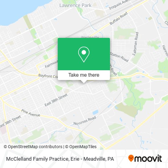 Mapa de McClelland Family Practice