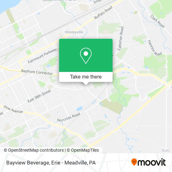 Bayview Beverage map