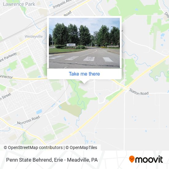 Penn State Behrend map