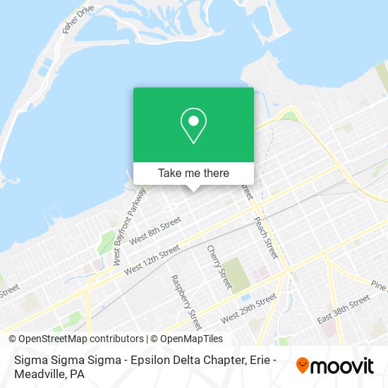 Sigma Sigma Sigma - Epsilon Delta Chapter map