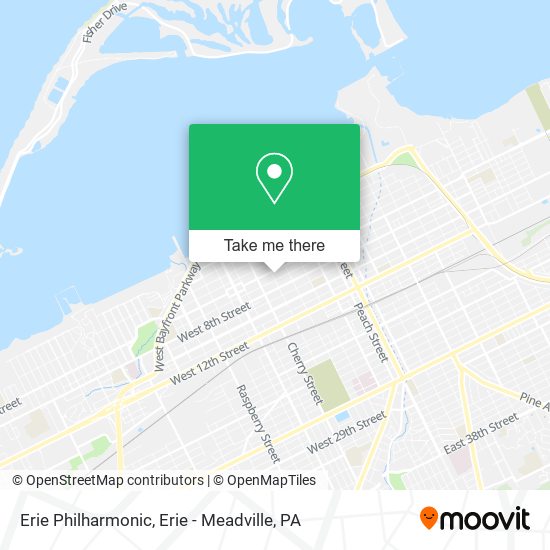 Erie Philharmonic map