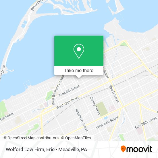 Wolford Law Firm map