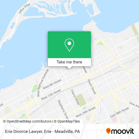 Erie Divorce Lawyer map