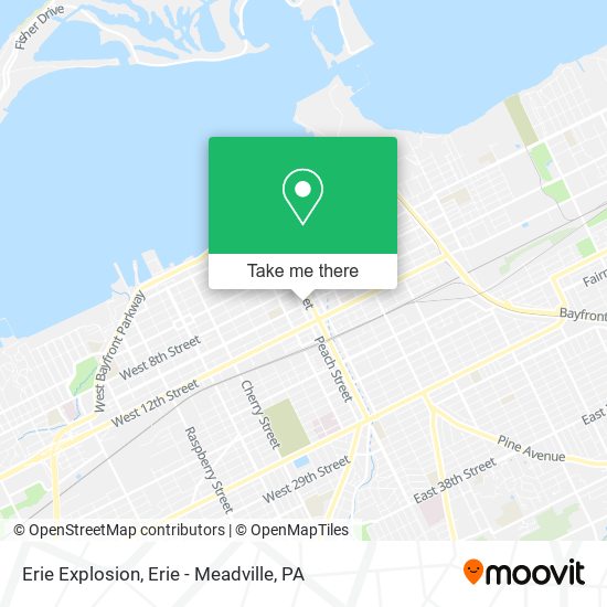 Erie Explosion map