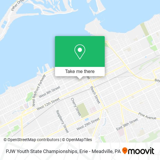 Mapa de PJW Youth State Championships