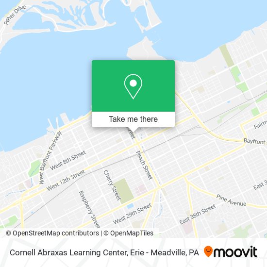Mapa de Cornell Abraxas Learning Center
