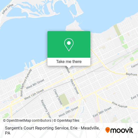 Sargent's Court Reporting Service map