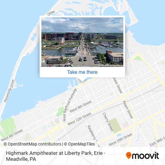 Highmark Ampitheater at Liberty Park map