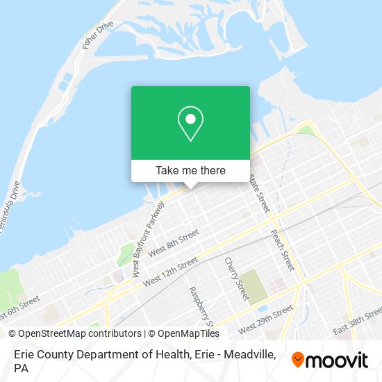 Erie County Department of Health map