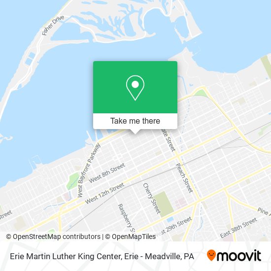 Mapa de Erie Martin Luther King Center