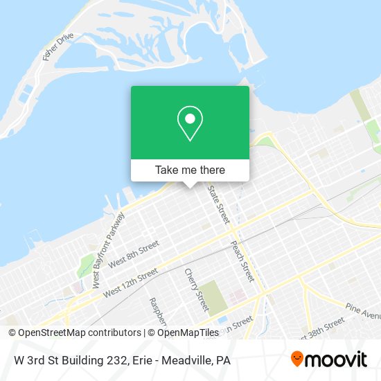 Mapa de W 3rd St Building 232