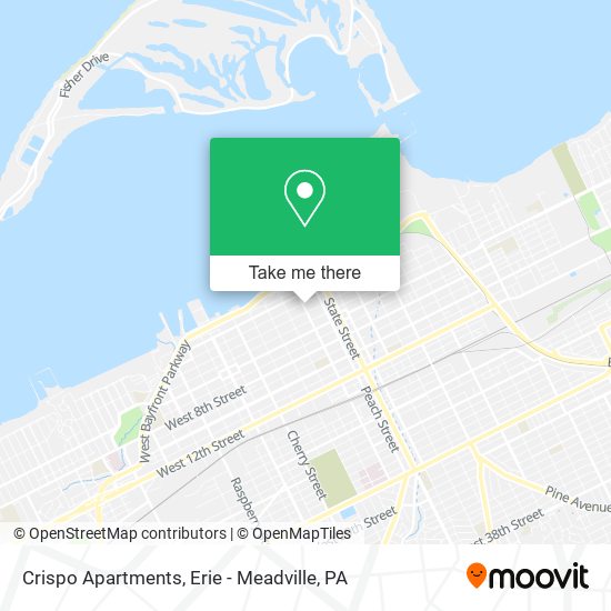 Crispo Apartments map
