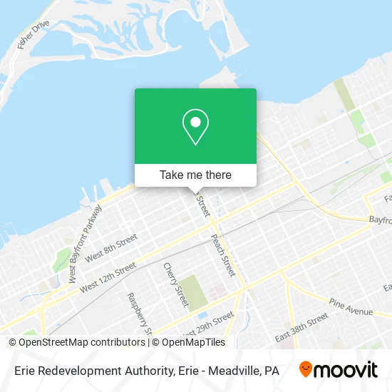 Erie Redevelopment Authority map
