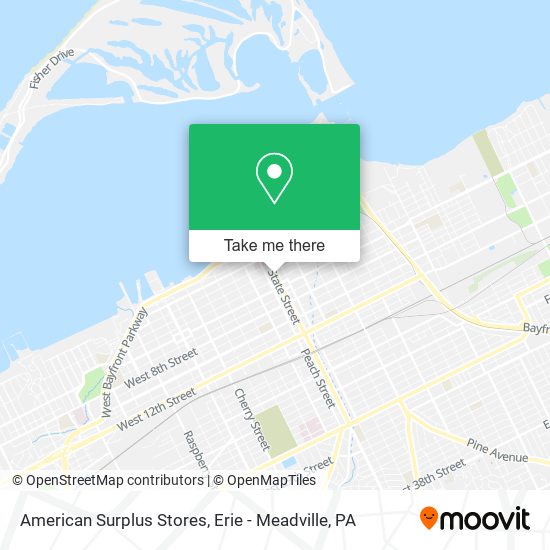 Mapa de American Surplus Stores