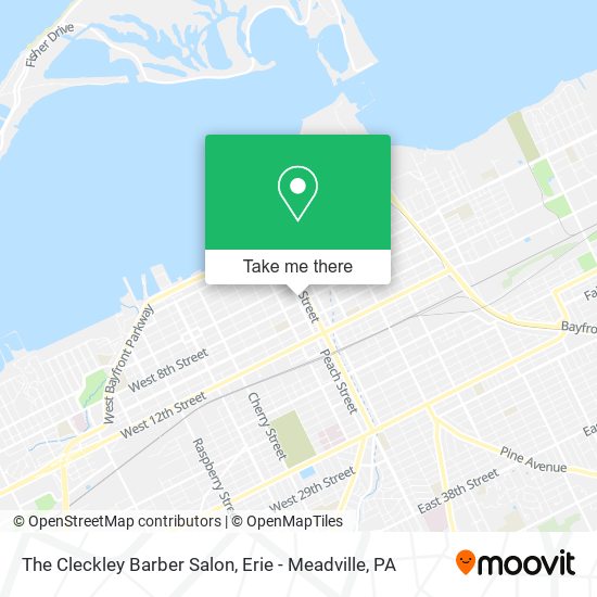 The Cleckley Barber Salon map
