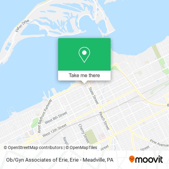 Ob/Gyn Associates of Erie map