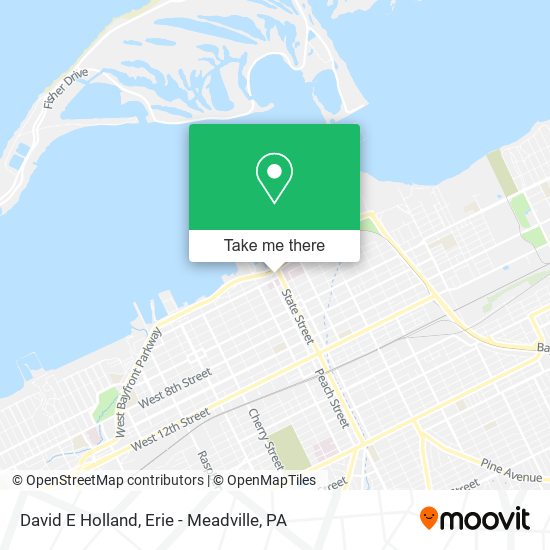 David E Holland map