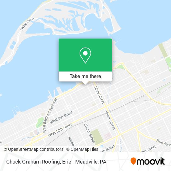 Chuck Graham Roofing map