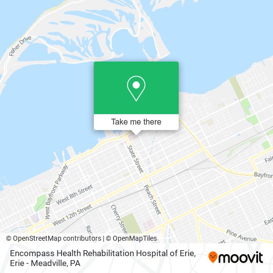 Mapa de Encompass Health Rehabilitation Hospital of Erie