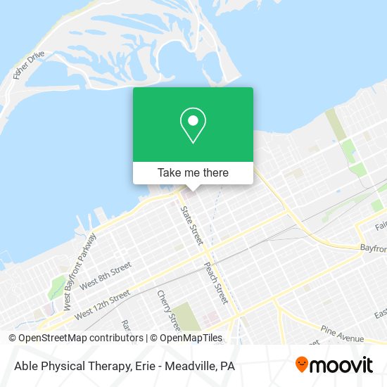 Mapa de Able Physical Therapy