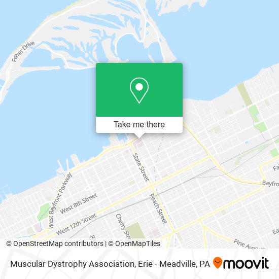 Muscular Dystrophy Association map