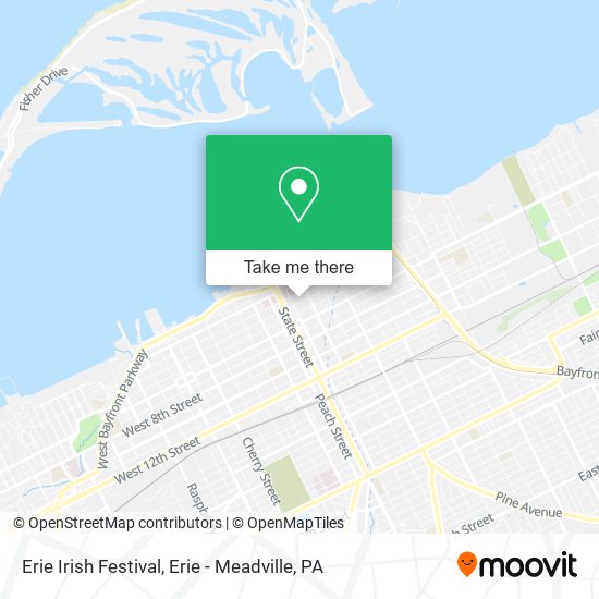 Erie Irish Festival map