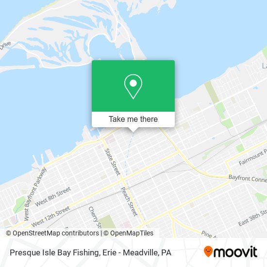 Mapa de Presque Isle Bay Fishing