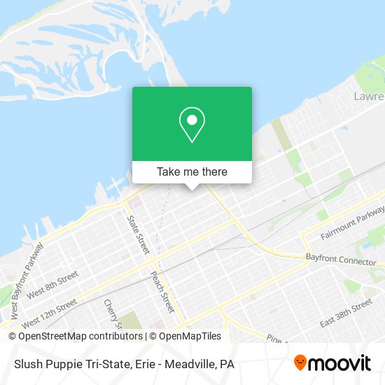 Mapa de Slush Puppie Tri-State