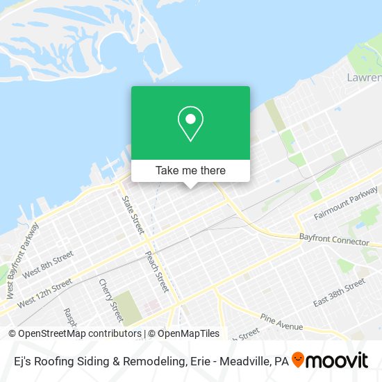 Ej's Roofing Siding & Remodeling map