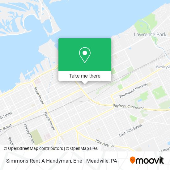 Simmons Rent A Handyman map