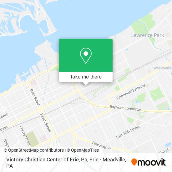 Victory Christian Center of Erie, Pa map