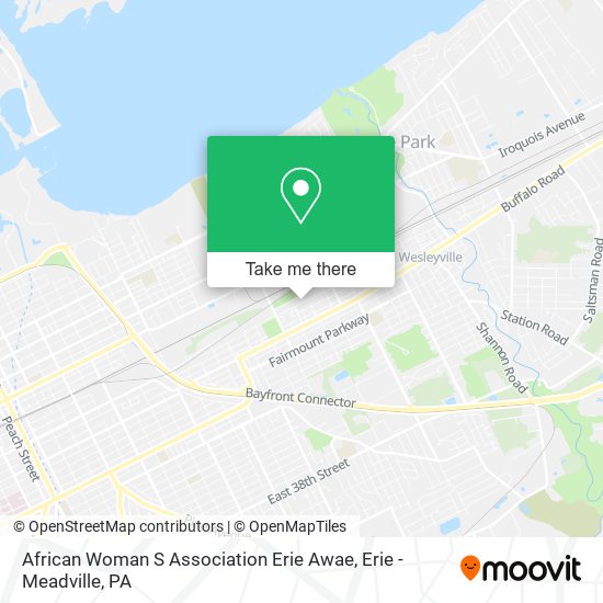 African Woman S Association Erie Awae map