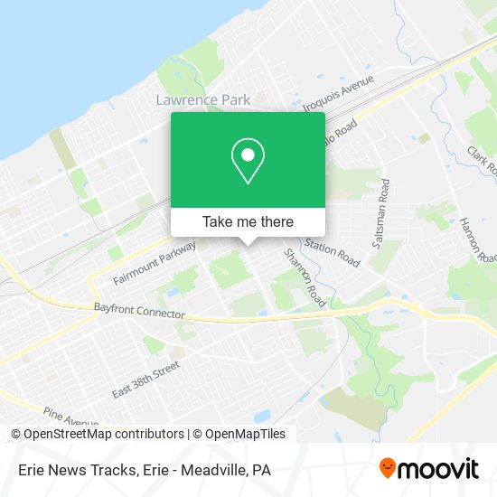 Erie News Tracks map