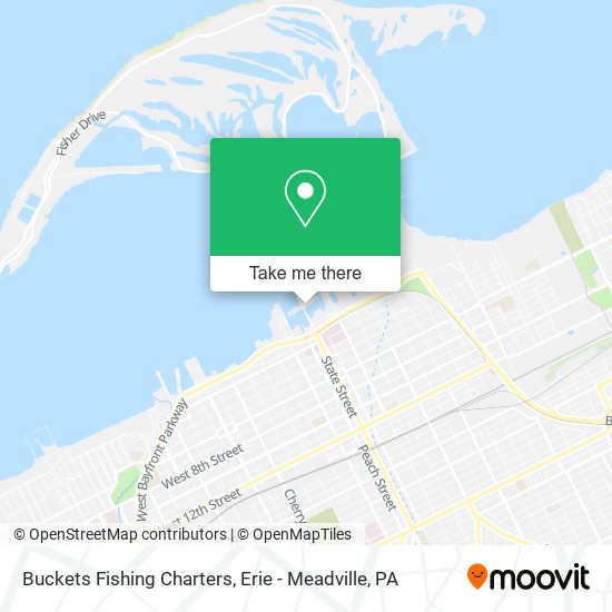 Buckets Fishing Charters map