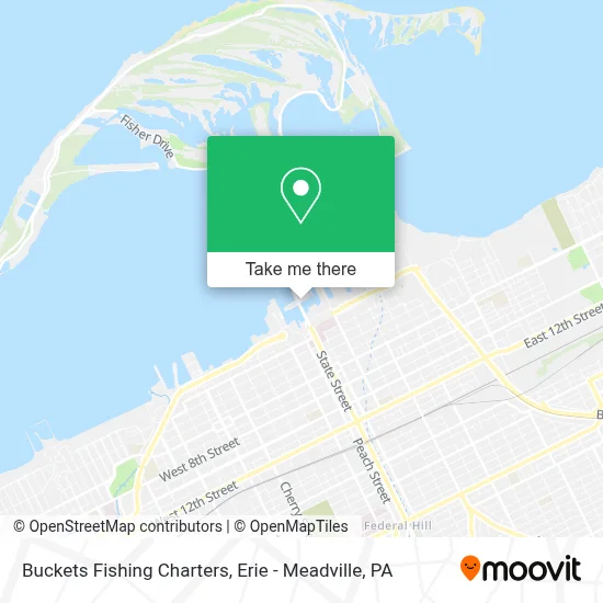 Buckets Fishing Charters map