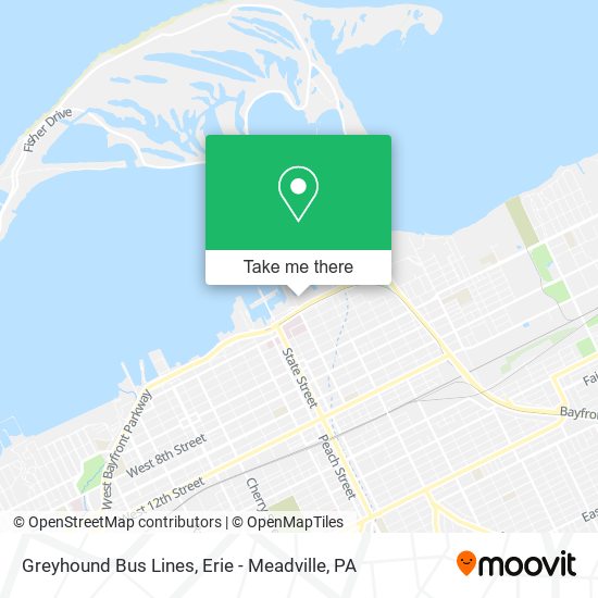 Greyhound Bus Lines map