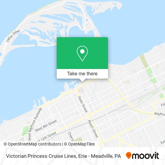 Mapa de Victorian Princess Cruise Lines