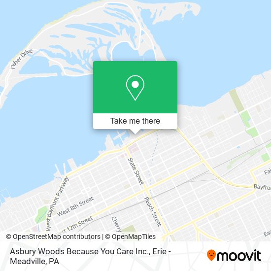 Asbury Woods Because You Care Inc. map