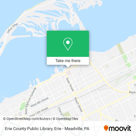 Erie County Public Library map